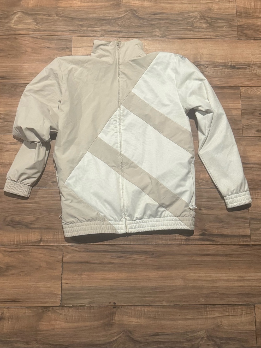 adidas Men's Two-Tone Beige and White Lightweight Jacket